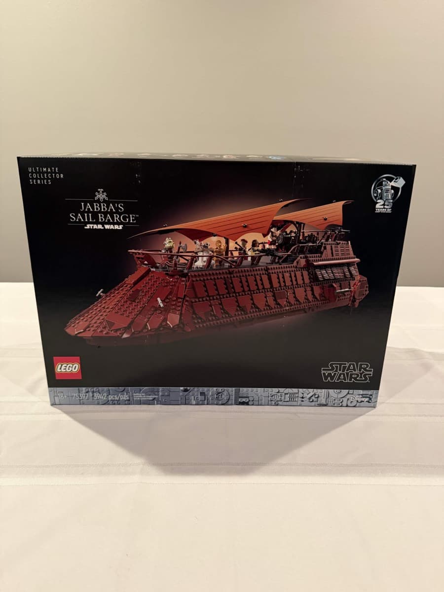 Sealed LEGO Jabba's Sail Barge box, set 75397